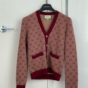 SOLD❌ Gucci Cotton Jacquard Cardigan MENS